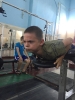 В спортивном зале проходят ежедневные тренировки с казачатами села