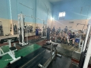 спортивном зале проходят ежедневные тренировки с казачатами села Великовечного